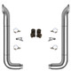 TPHD 6-5 X 114 Inch Chrome Exhaust Kit W/ West Coast Turnout Stacks & 114 Inch Long Drop Elbows For Peterbilt 378, 379, 389 (2005-Newer) 55 Inch