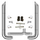 6-5 X 96 Inch Miter Stack Exhaust Kit W/ Long Drop Elbows by TPHD
