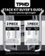 Peterbilt 2005-Newer 8-5 X 108 Inch West Coast Turnout Stack Exhaust Kit W/ Long Drop Elbows by TPHD