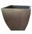 square tapered zinc planter