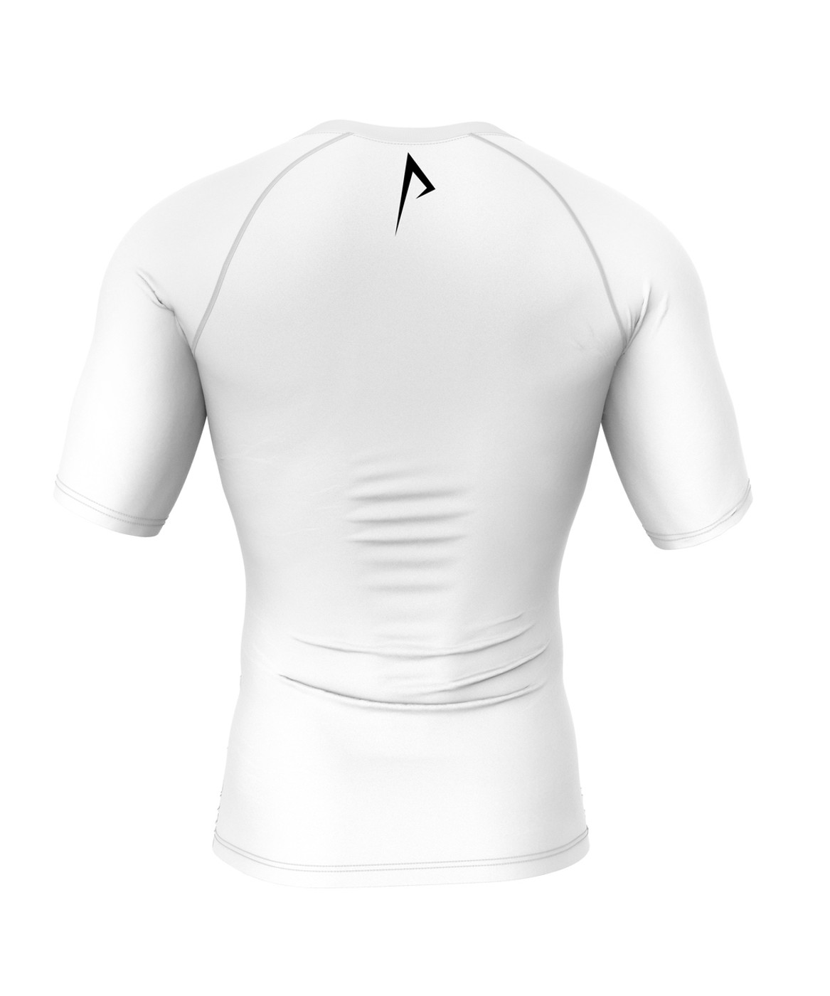 Back View: Customizable Black Shirt – Performance Athletic Wear