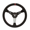 Longacre 52-56797 Suede Dished Steering Wheel - 15" Black