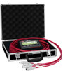 The Longacre Elite Hybrid Wired and Wireless Racing Scale System, showing the four 15-inch pads, control box, and Longacre Connect app on a tablet. The Longacre Elite Hybrid Wired and Wireless Racing Scale System, showing the four 15-inch pads, control box, and Longacre Connect app on a tablet.