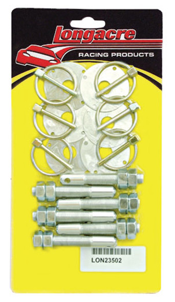 Longacre 1/2" Alum. Hood Pin Kits (6-pack)52-23502