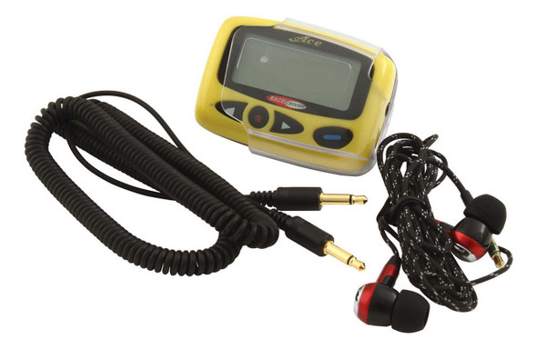 Raceiver  RCVSD1600 Radio Receiver, Legend Plus, LCD Screen, Holster / Input Cord Included, Plastic, Yellow