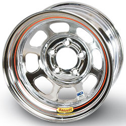 Bassett 15 x 7 Racing/DOT Wheel 5X4.75, 3.75 CHROME