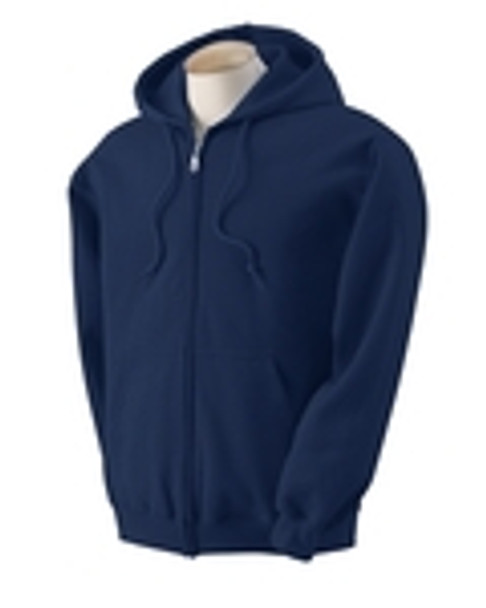 Reliable Hooded Full Zip Sweatshirt- Navy Blue