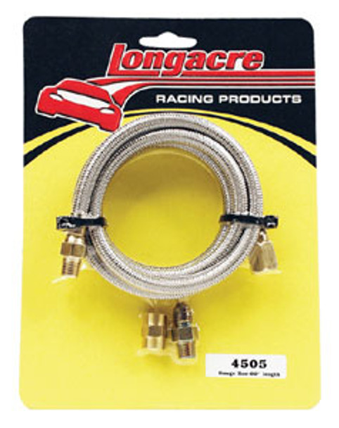 Longacre Steel Braided Gauge Line Kits