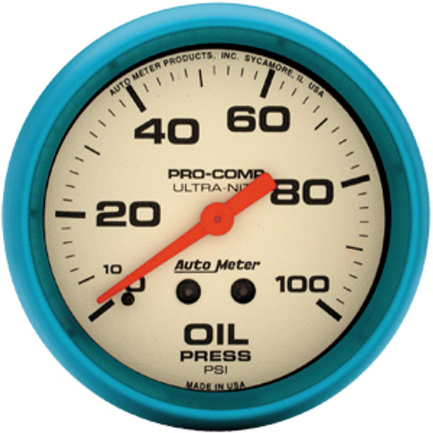 Autometer Ultra-Nite 2-5/8" Oil Pressure Gauge -ATM4521