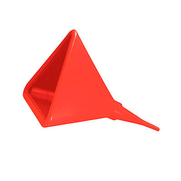 JAZ550-016-06 by JAZ Funnel, Triangular, 16 OD x 22 in Long, Plastic, Red