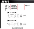 Hawk Full Size GM DTC70 Brake Pads HAWHB103U590