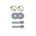 Longacre 52-23600 Steel Hood Pin Kit - 3/8"-24 Set of 2