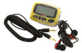 Raceiver  RCVSD1600 Radio Receiver, Legend Plus, LCD Screen, Holster / Input Cord Included, Plastic, Yellow