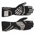 ALPINESTARS 3551023-1169-2XL USA Driving Gloves, Tech-1 Race V3, SFI 3.3/5, FIA Approved, 2 Layer, Aramid / Silicone, Elastic Cuff, Black / Gray, 2X-Large, Pair