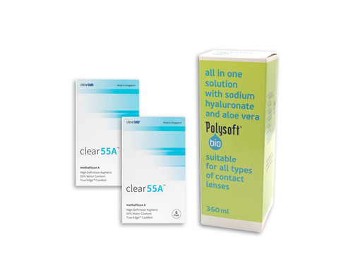 Clear 55A (2 boxes) + Polysoft Bio (360ml)