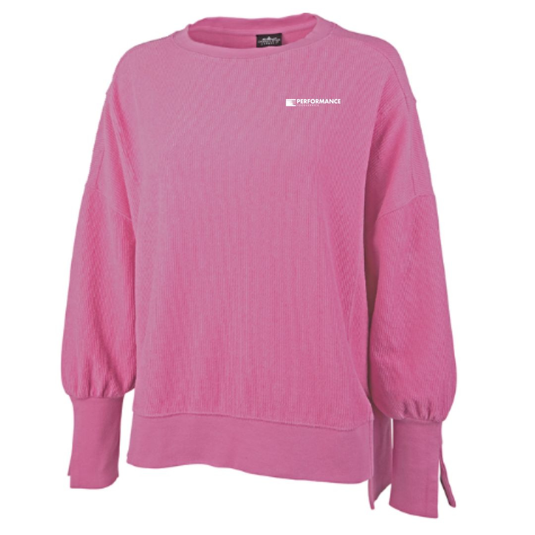 Women's Camden Spliced Crew Neck Sweatshirt | PFS