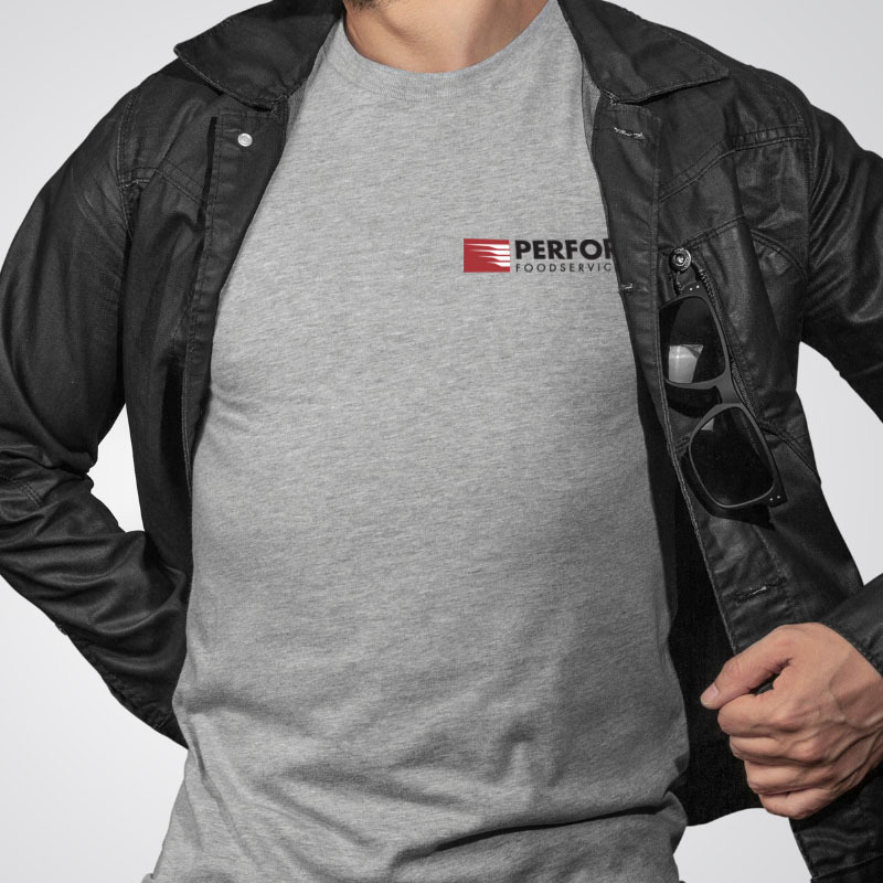 man showing off shirt and jacket