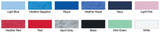 Gildan Youth Heavy Cotton™ 5.3 oz. T-Shirt Swatch Color Card