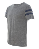 Alternative Eco-Jersey Football Tee  2X (Eco Grey/ Eco True Navy)