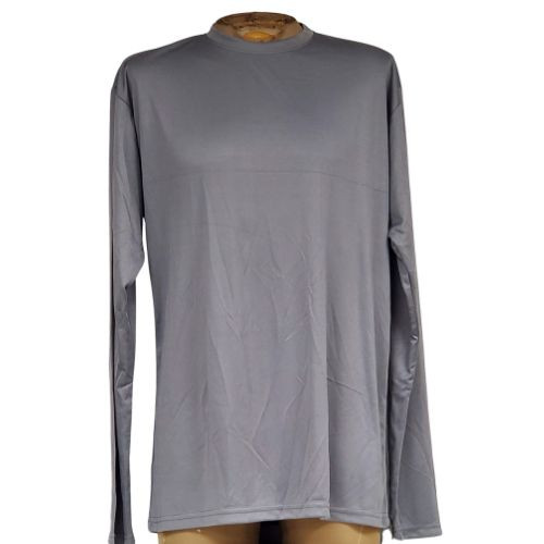 Long Sleeve Loose Fit Heavy Weight Graphite Adult Performance Tee by Impress Athletix. Great for cooler temps.