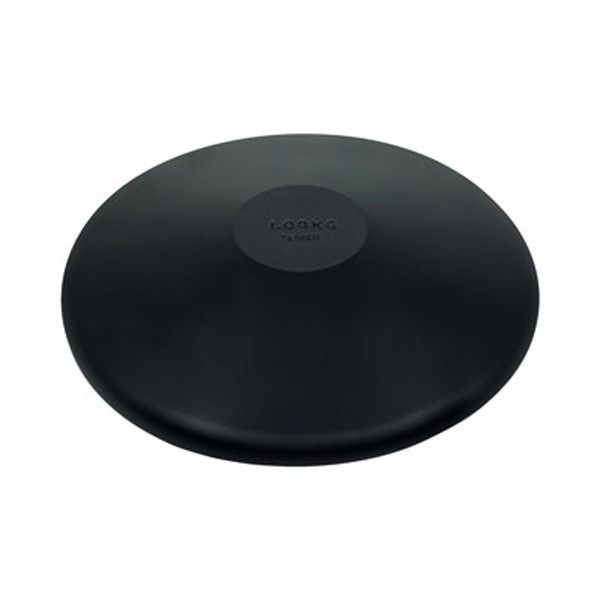 Official weight and size molded rubber discus. Great for indoor or outdoor practice.