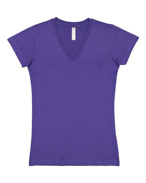 LAT - Junior Fit V-Neck Fine Jersey Tee