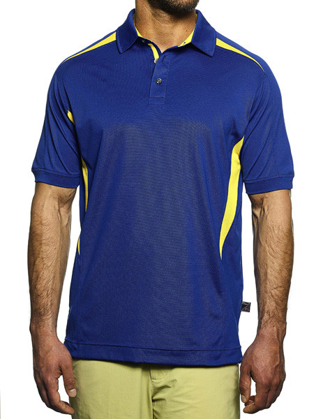 Mens Caliber Color Block Snag-Resistant Performance Polo available in 10 colors at ImpressAthletix.com. A visually stunning mix of color & texture.