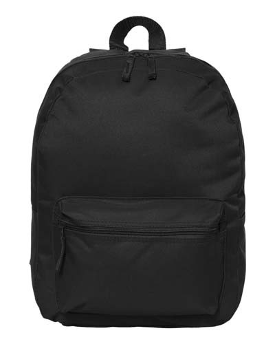 16" basic backpack made of durable 600 denier polyester available at impressathletix.com.