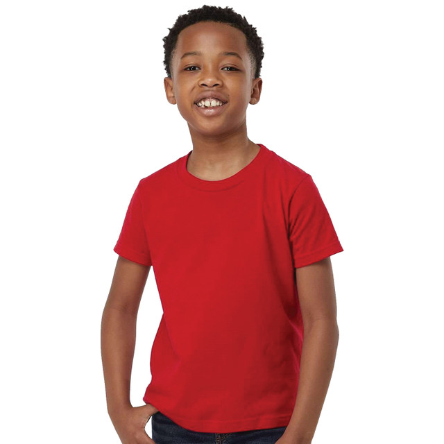 Youth Fine Jersey T-Shirt available at impressathletix.com. Made of 100% ringspun usa cotton.