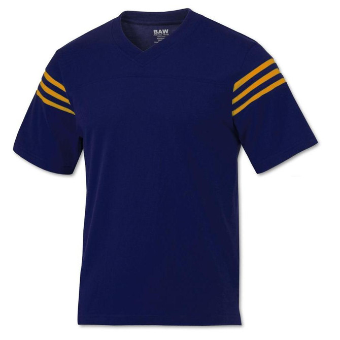 Royal/Gold Adult University Spirit Jersey V-Neck Shirt