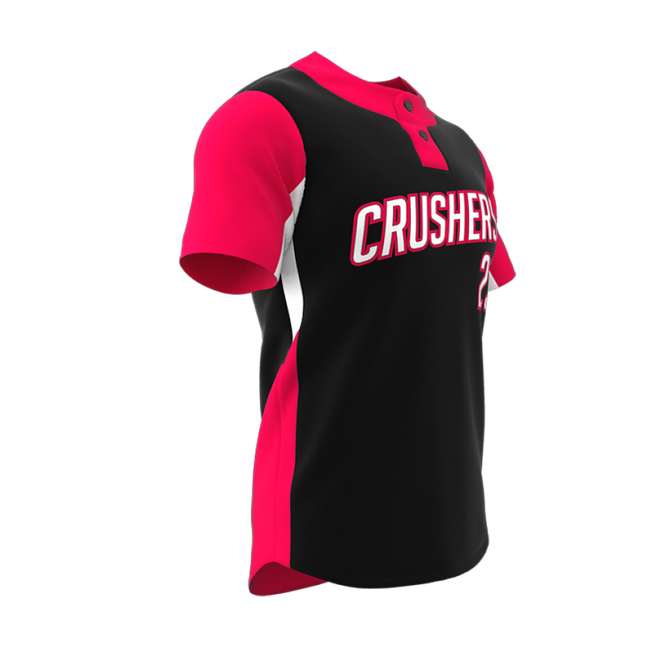 Phenom Short Sleeve 2-Button Men's Baseball Jersey