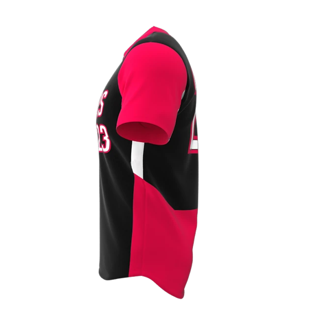 Phenom Short Sleeve 2-Button Men's Baseball Jersey