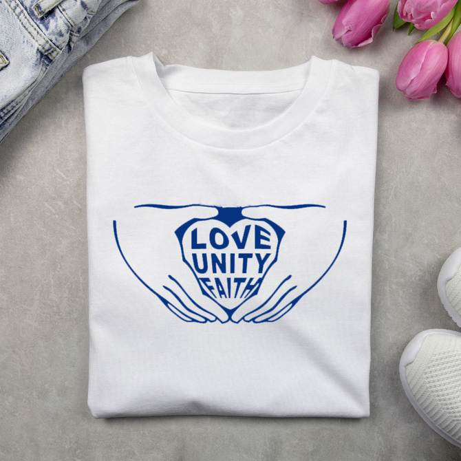  Love Never Fails Graphic Design - Add to a shirt of your choice.