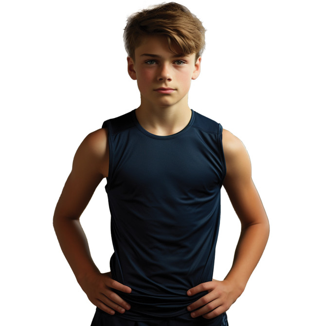  Youth Compression Cool-Tek Sleeveless T-Shirt available at www.impressathletix.com