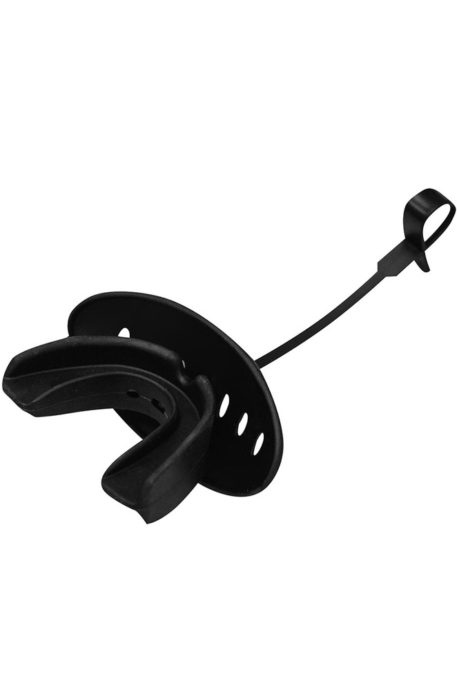 The Champro Sports Black Boil-And-Bite Strapped Mouthguard w/ Lip Protector is crafted from high-grade dental materials. Its purpose is to ensure an exact fit that provides superior protection and comfort. The mouthguard is available in both youth and adult sizes.