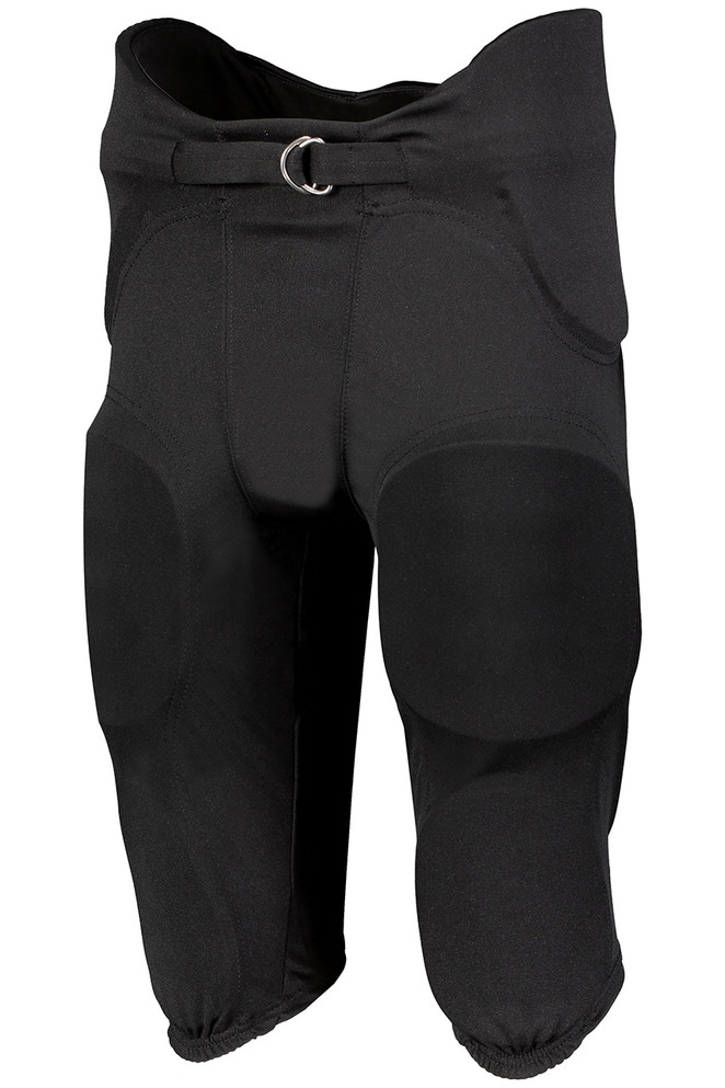 Contact us to order black Russell White Integrated 7-Piece Pad Football Pant