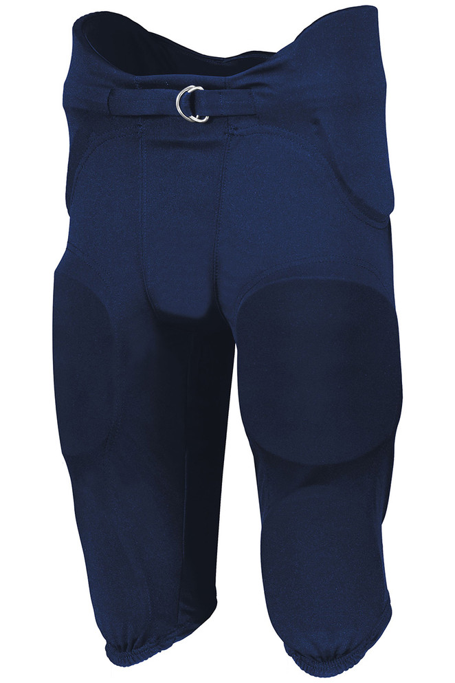 Contact us to order navy Russell White Integrated 7-Piece Pad Football Pant