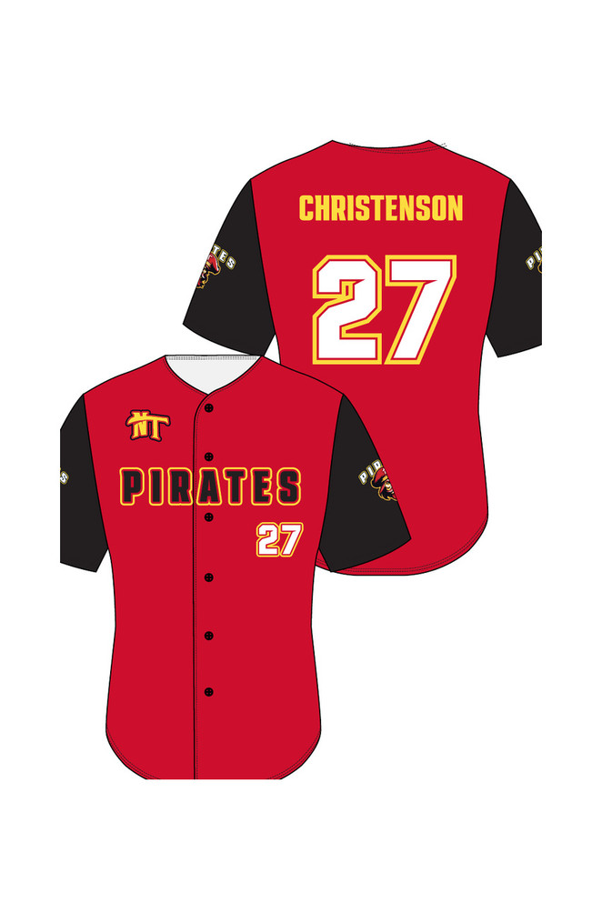 Customize this Power Angle Custom Men's / Youth Baseball Full Button Jersey. Create a team jersey or replica fan jersey.