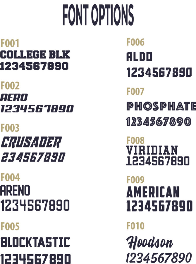 Stock Font Options