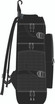 Custom Sublimated Sport Backpack Left Side with exterior side zip pocket and water bottle pocket
