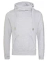 Front - Heavyweight Cross Over Neck Hooded Sweatshirt
