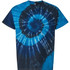 Dyenomite Deep Sea Multi-Color Spiral Tie-Dyed T-Shirt