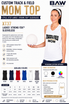 This Track & Field Mom Performance Sleeveless top is perfect for meet day or track practice. Available in XS - 3X.
