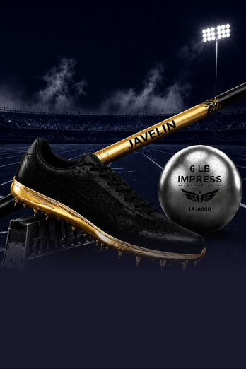 Track spike, javelin, shot put and track & field equipment