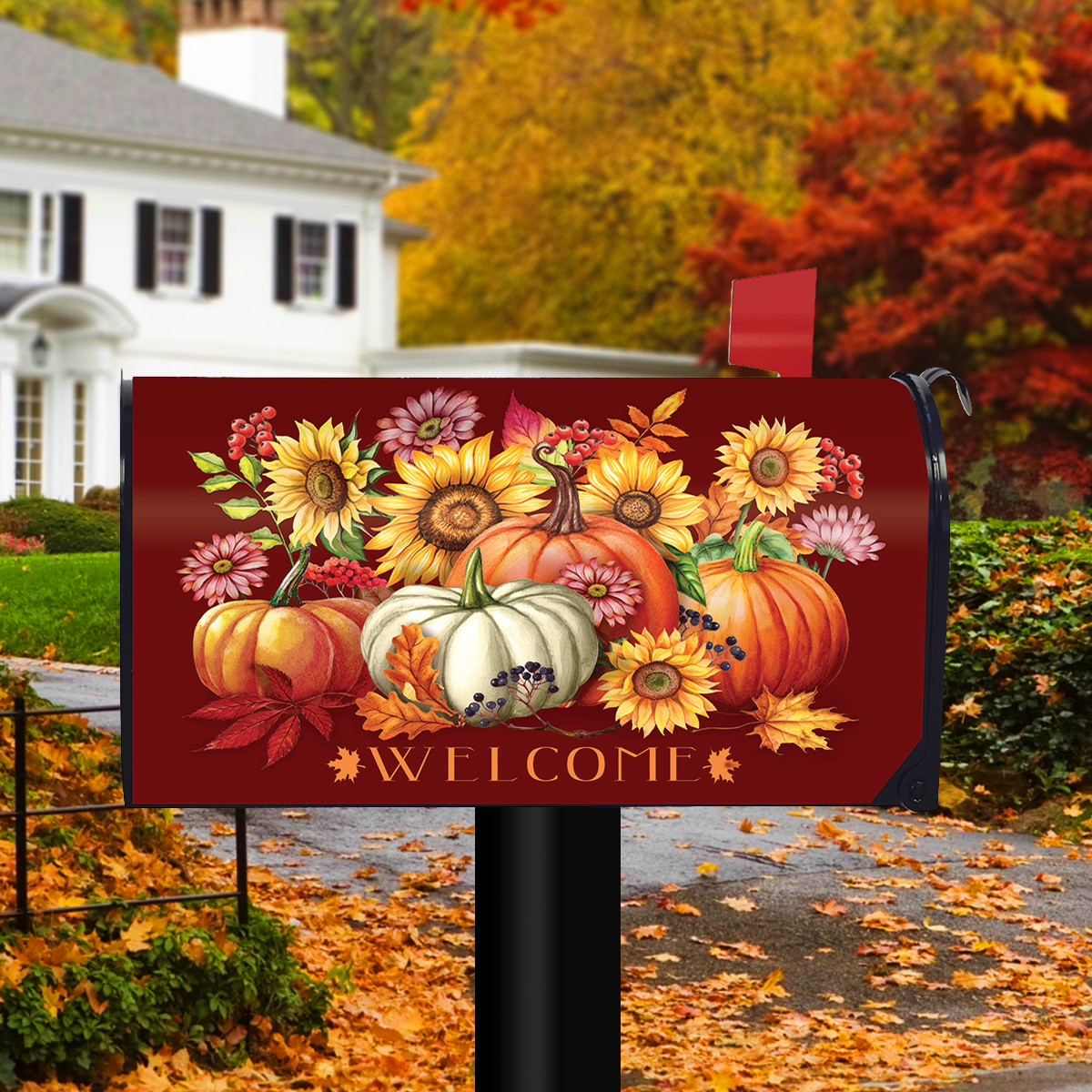 Fall Beauty Floral Mailbox Cover Briarwood Lane