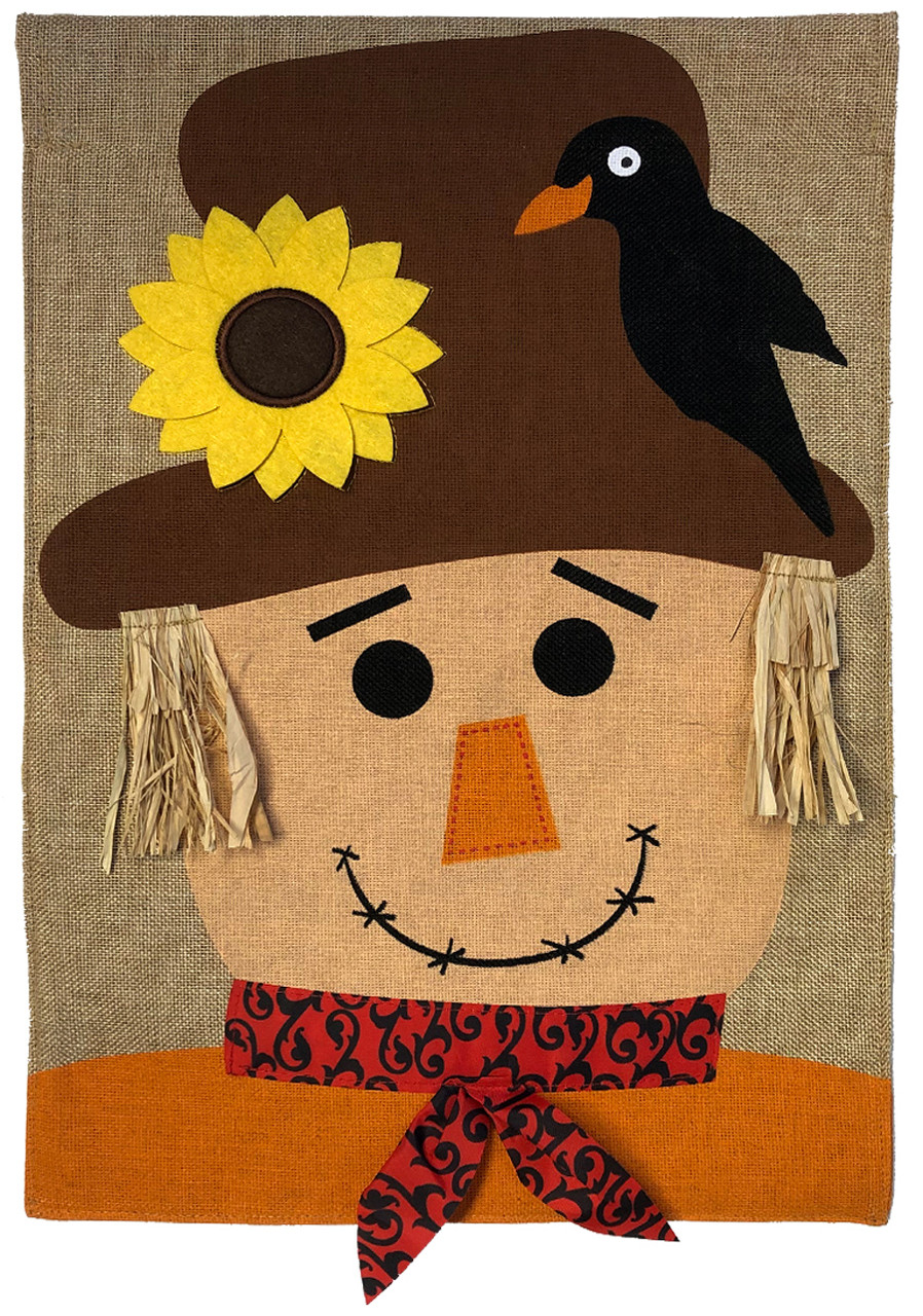 Fall Scarecrow Burlap House Flag - Pack Harvest & Autumn Pumkins Sunflower ＿並行輸入品 Scarecrow Burlap Fall Wreath - Etsy
