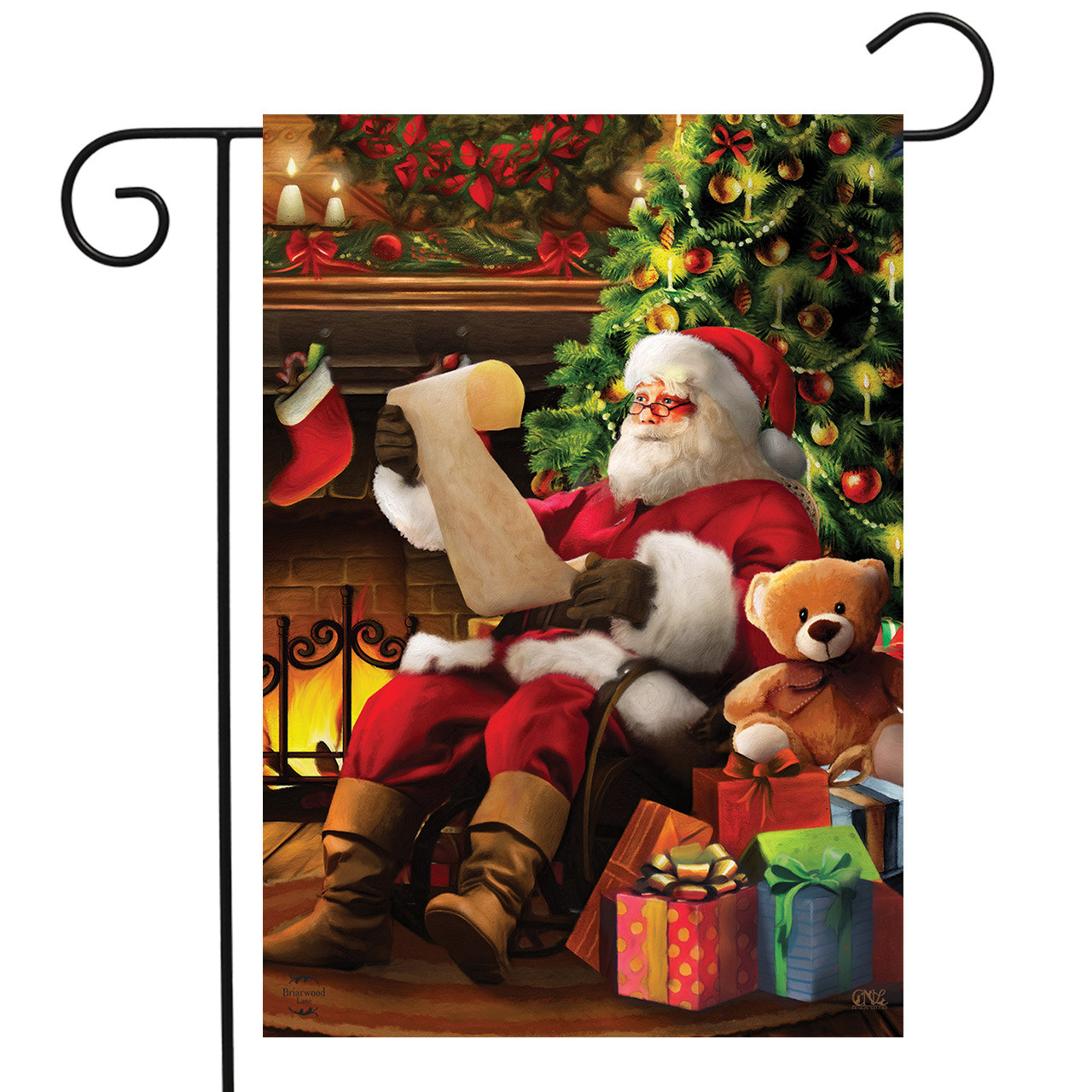 Briarwood Lane Santa Claus Christmas Garden Flag - Thumbnail 2