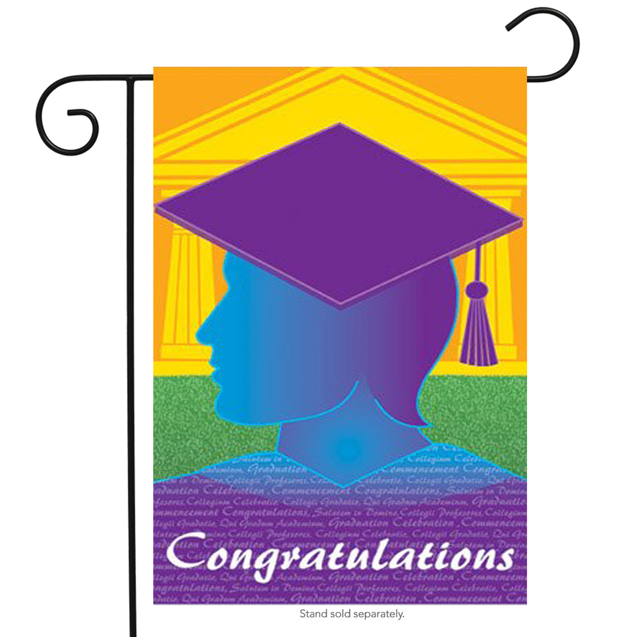 Briarwood Lane Hausflagge Congrats Graduation – 71x102 Cm, Wetterfest, Für Abschlussfeier