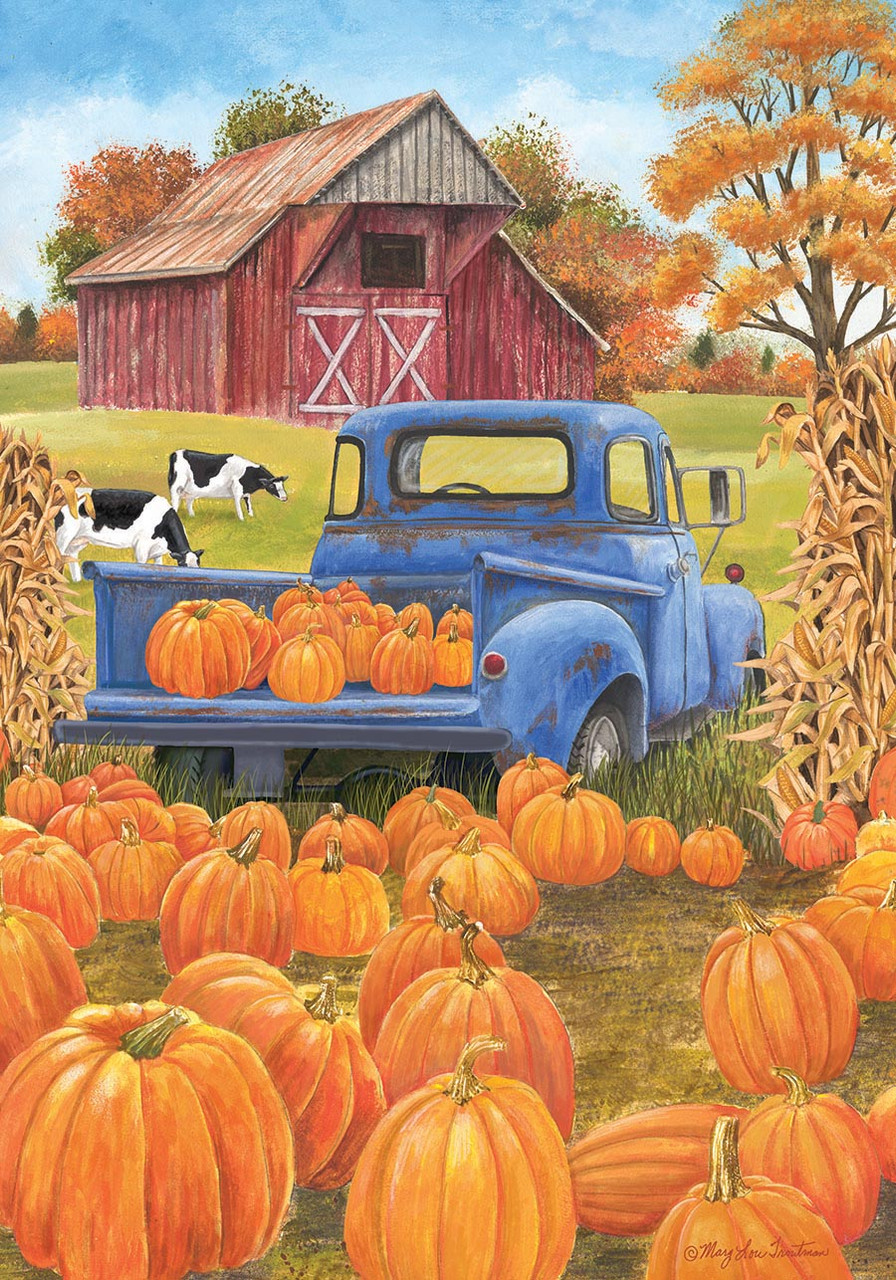 Briarwood Lane Pumpkin Patch Pickup House Flag - Thumbnail 5