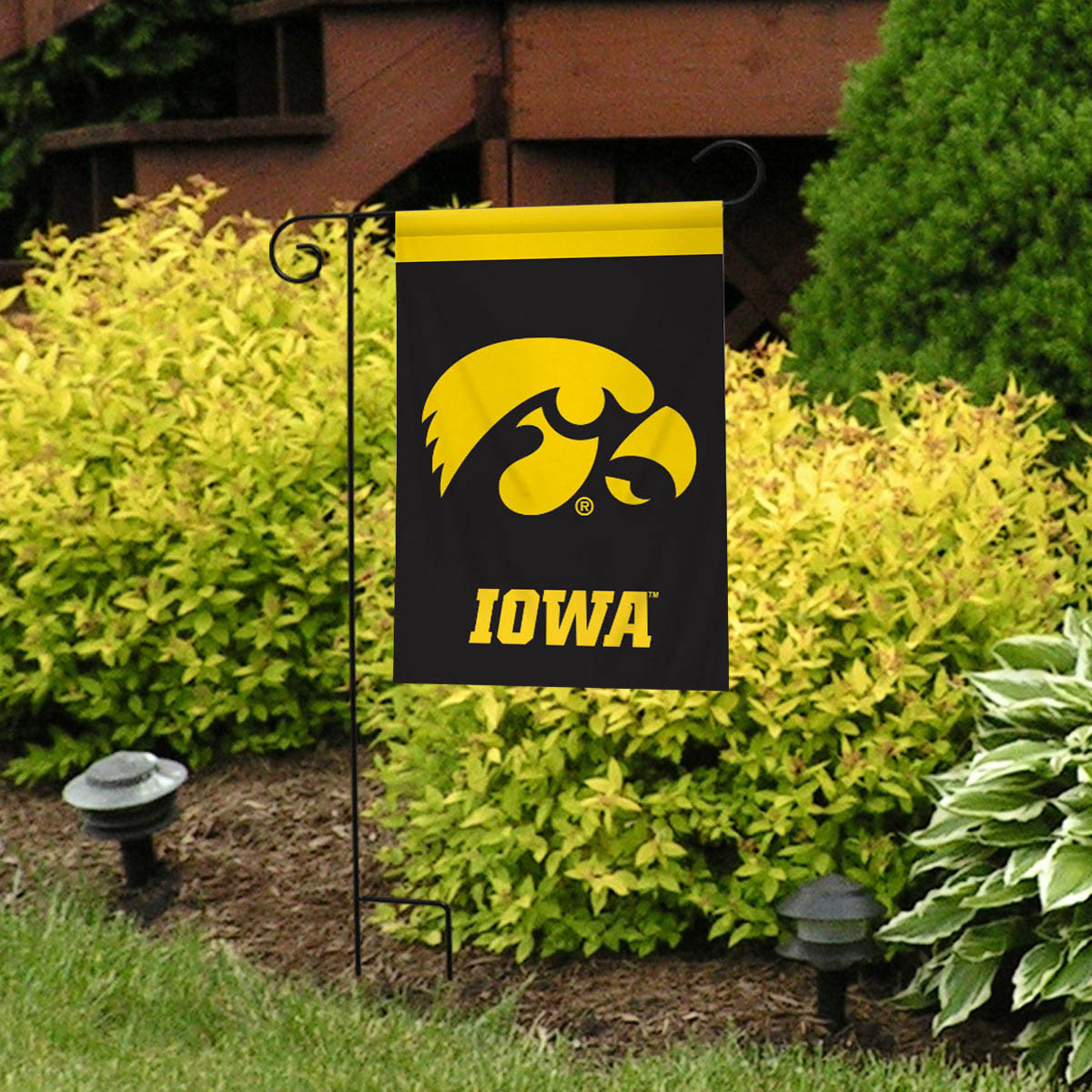 Iowa Hawkeyes NCAA Licensed Garden Flag - Thumbnail 2